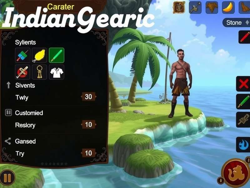 Indian Oceanic Fantasy character customization options